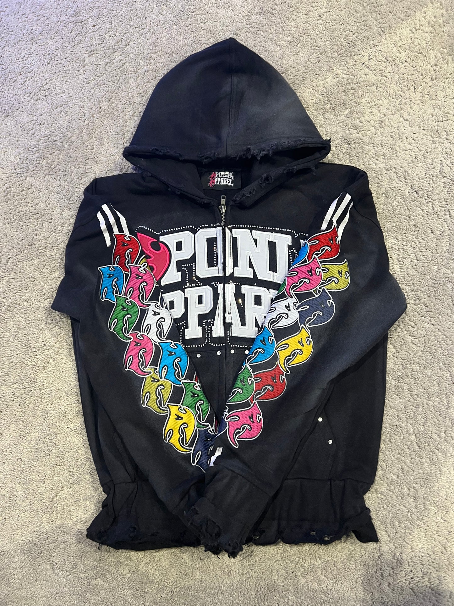 "Jade" Apónia Zip-Up (Acid Washed)