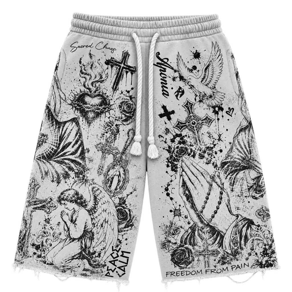 “Sacred Serenity” Sweat Shorts