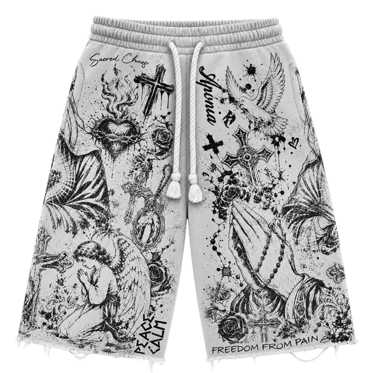 “Sacred Serenity” Sweat Shorts