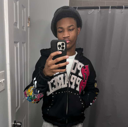 "Jade" Acid Washed Zip-Up