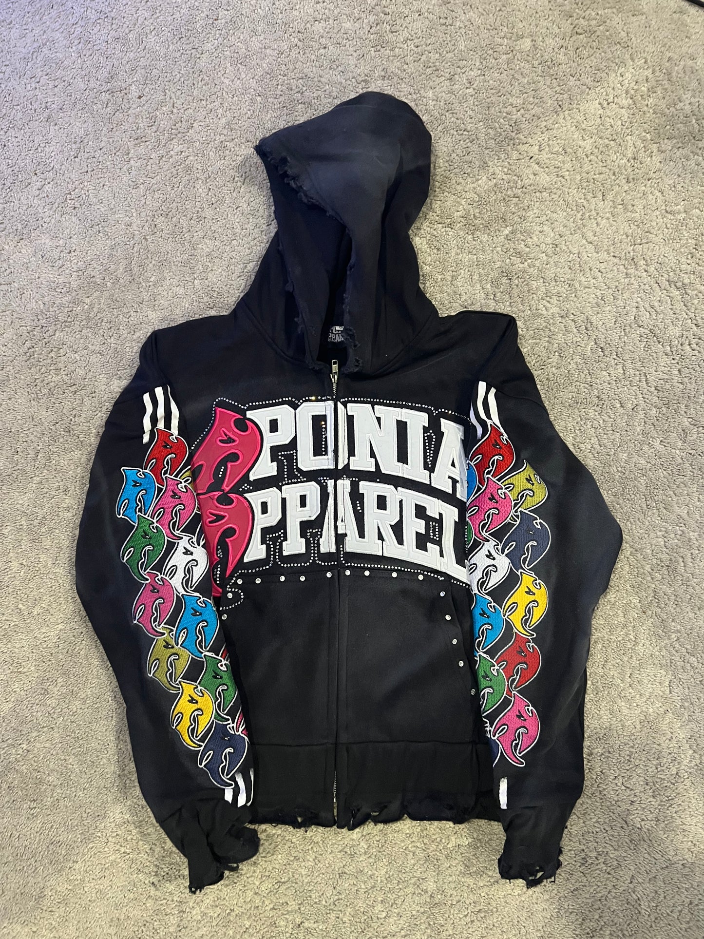"Jade" Apónia Zip-Up (Acid Washed)
