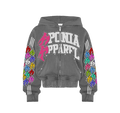 "Dim Gray" Acid Washed Zip-Up