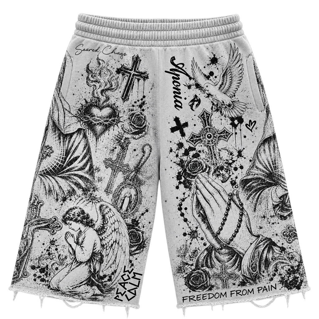 “Sacred Serenity” Sweat Shorts