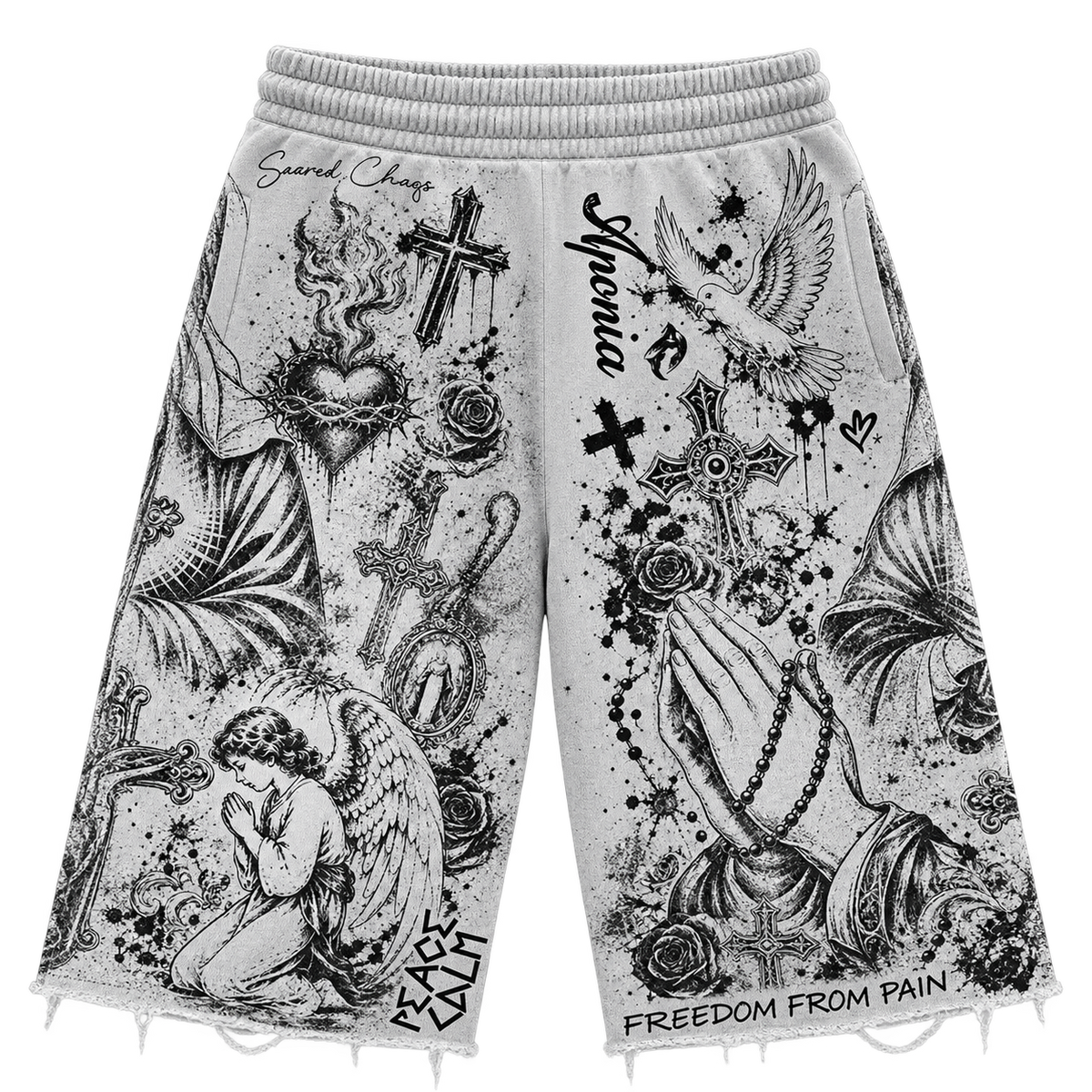 “Sacred Serenity” Sweat Shorts